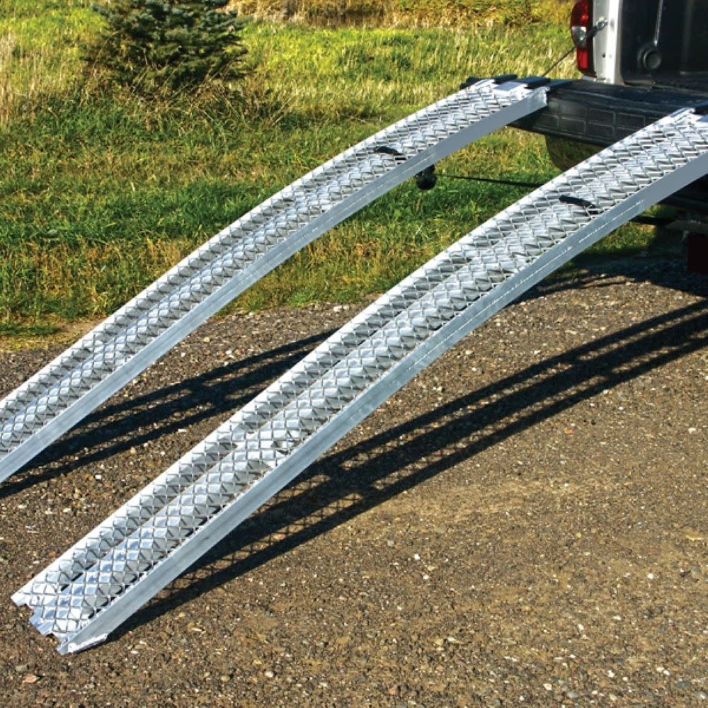 Yutrax Ramp Aluminum Mesh Arch 2500lb Load Capacity with Adjustable Security Straps Set of 2 - Ascmtools