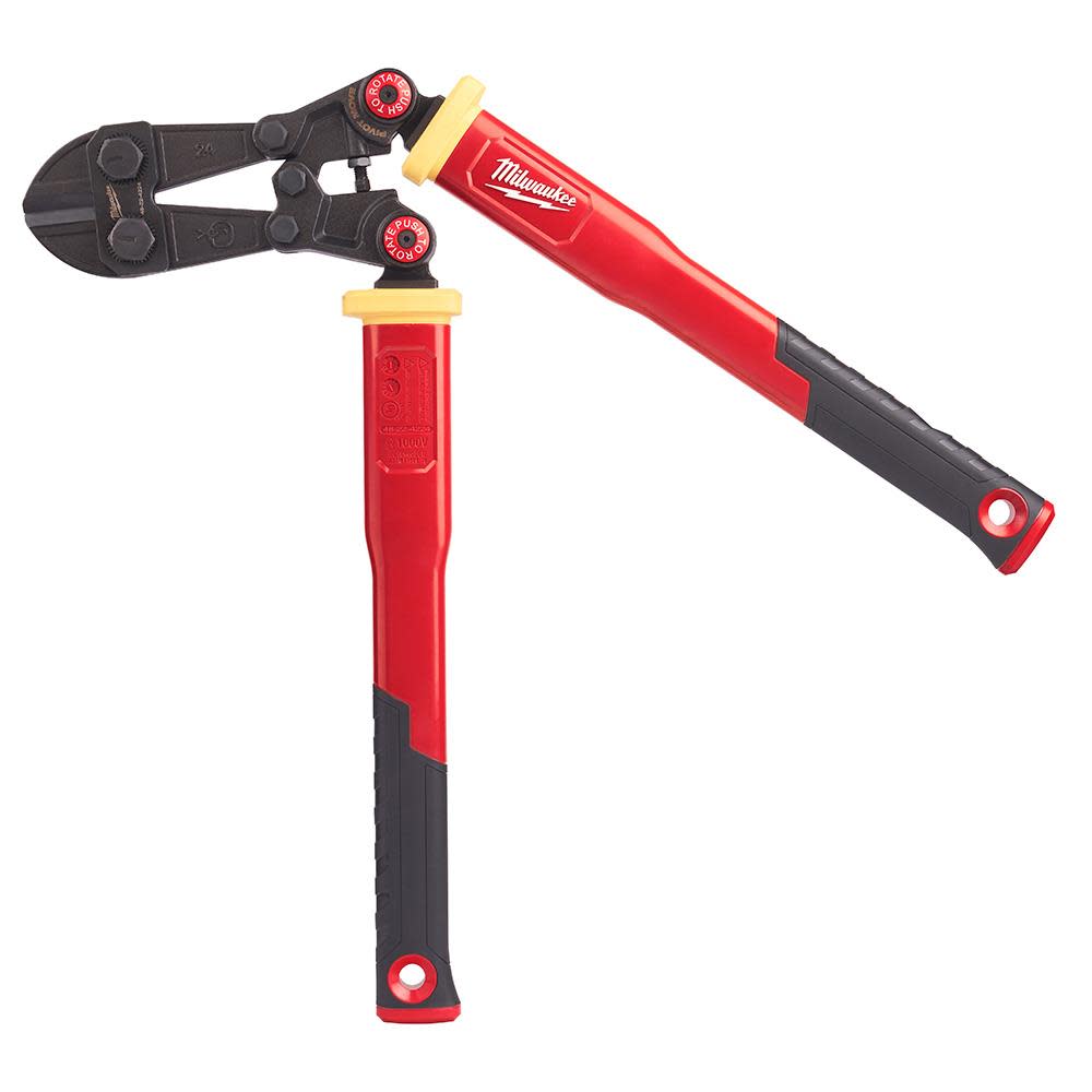 Milwaukee 24 in. Fiberglass Bolt Cutters with PIVOTMOVE Rotating Handles - Ascmtools