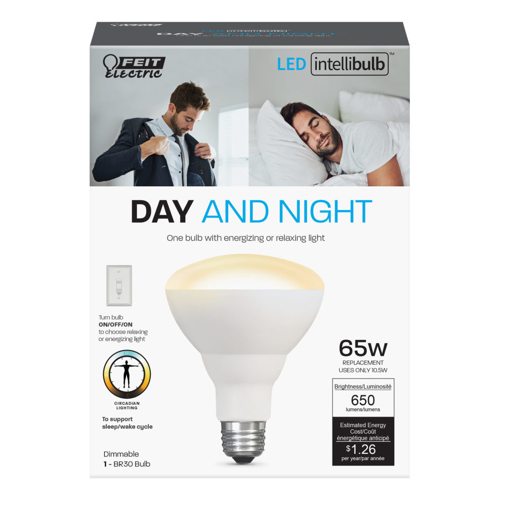 Feit Electric 65W IntelliBulb BR30 Day & Night LED Bulb 1pk - Ascmtools