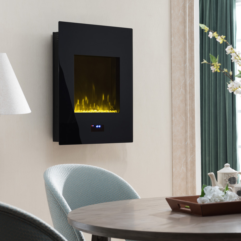 Hearthpro 26″ Vertical Wall Mount Electric Fireplace - Ascmtools