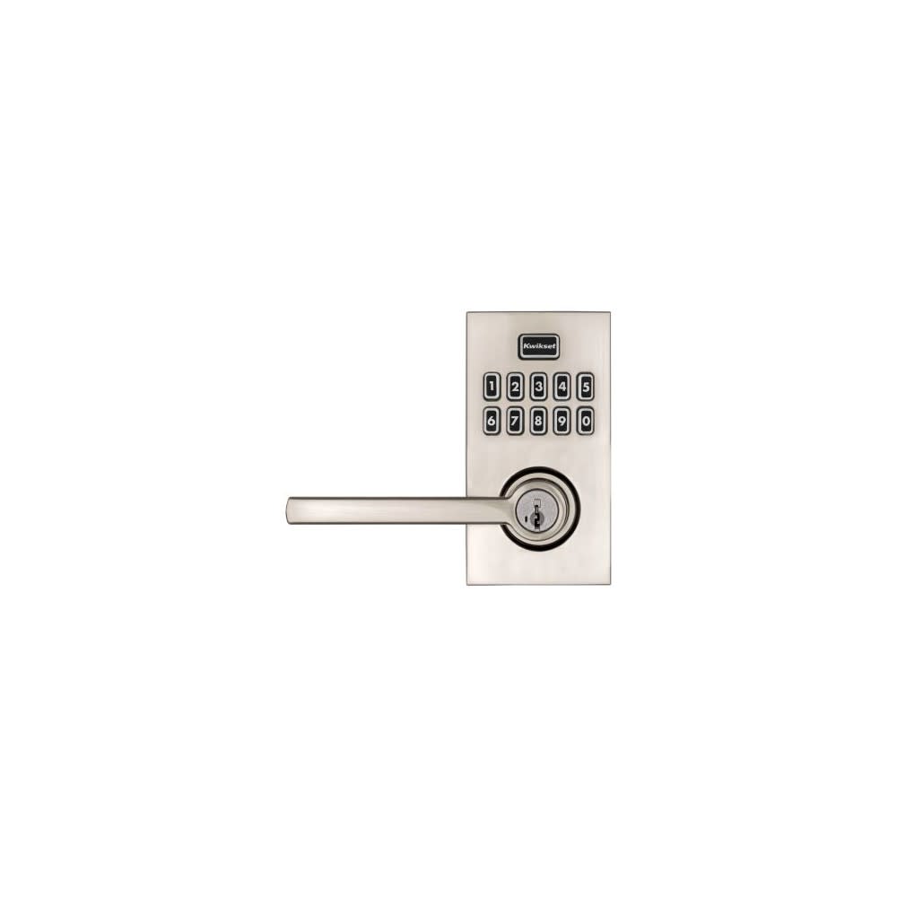 Kwikset SmartKey Halifax Door Lever SmartCode 917 Satin Nickel - Ascmtools