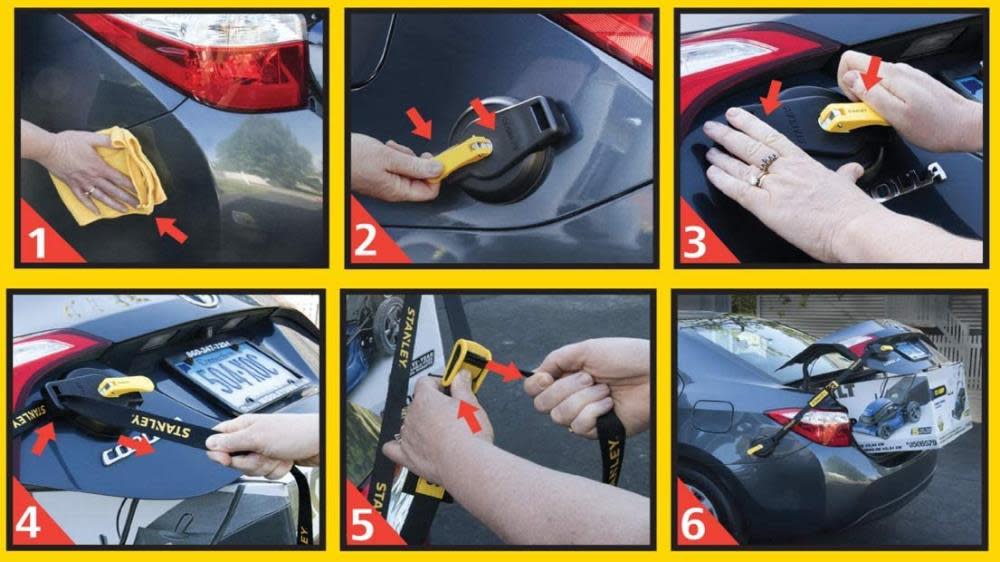 Stanley S4001 Suction Cup Tie Down Kit 400 lbs Capacity Heavy Duty - Ascmtools