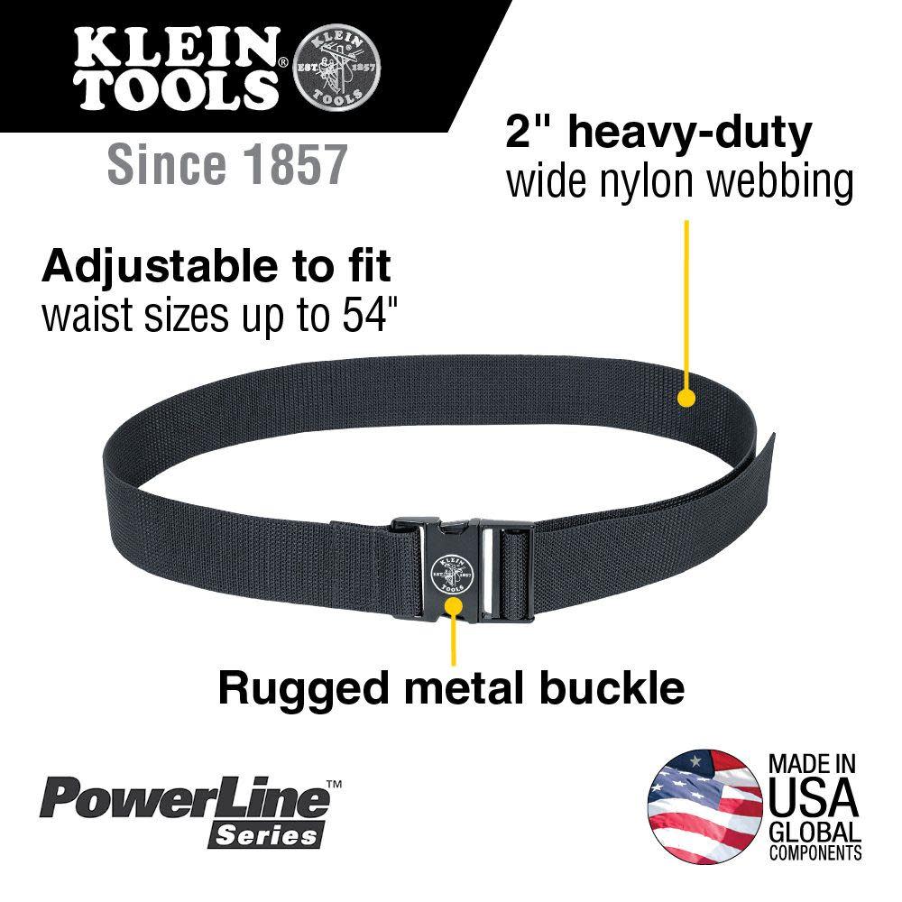 Klein Tools PowerLine Web Work Belt - Ascmtools