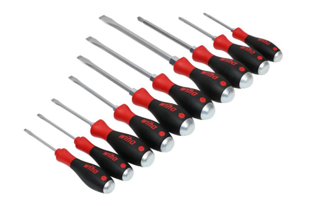 Wiha SoftFinish Screwdriver Tray Set 10pc - Ascmtools