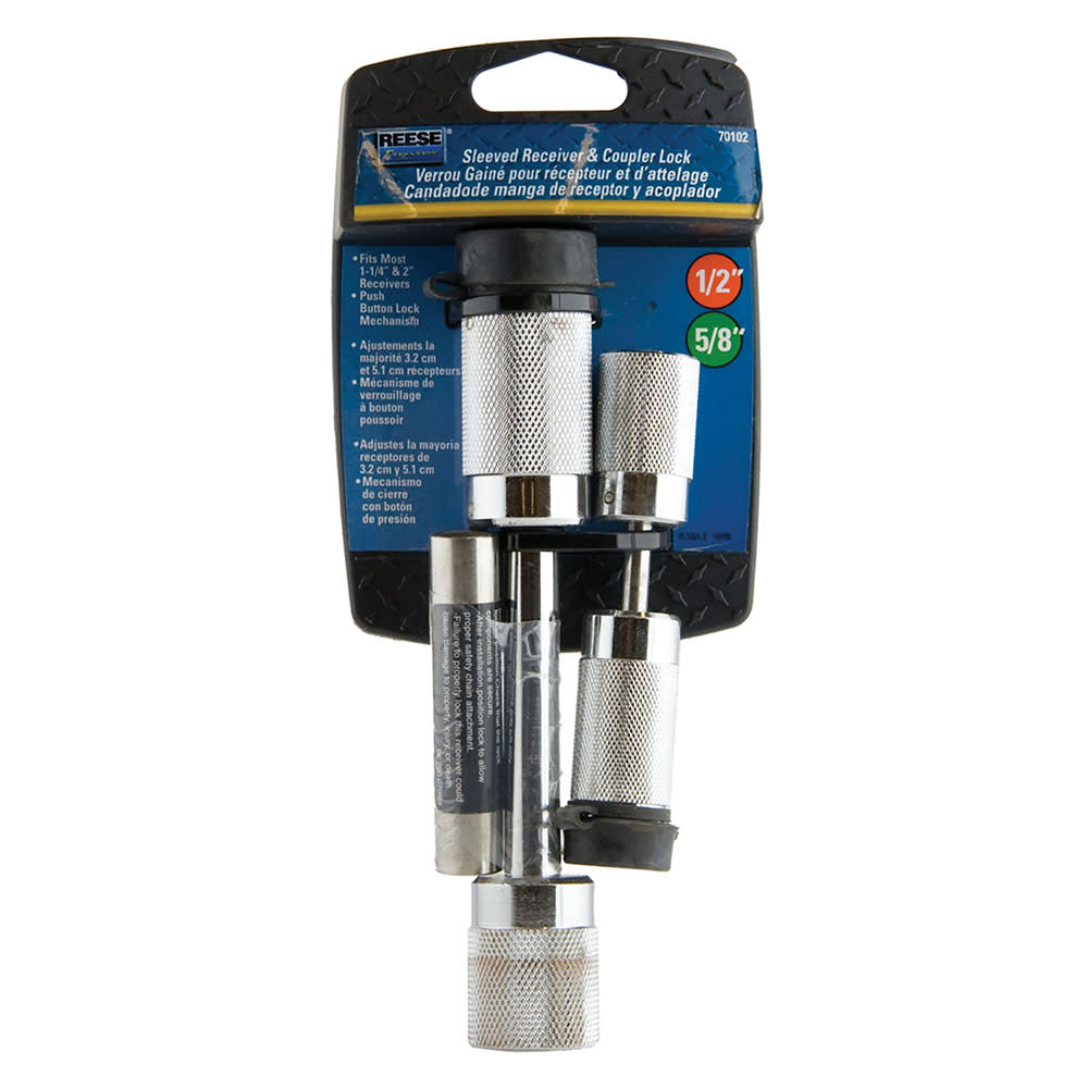 Reese 1/2″ & 5/8″ Chrome Sleeved Hitch Receiver Lock - Ascmtools