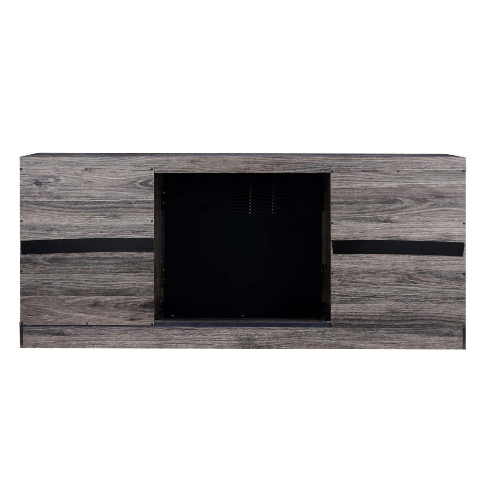 Hearthpro Media Electric Fireplace with Industrial Details - Ascmtools