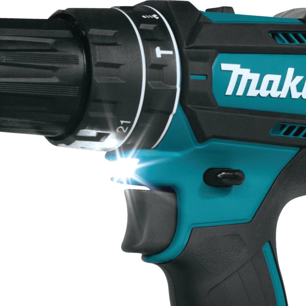 Makita 18V Compact Lithium-Ion Cordless 1/2 in. Hammer Driver-Drill Kit (2.0Ah) - Ascmtools