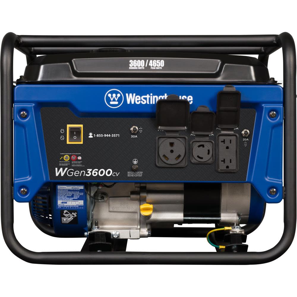 Westinghouse Generator Portable Gas Powered with CO Sensor - Ascmtools