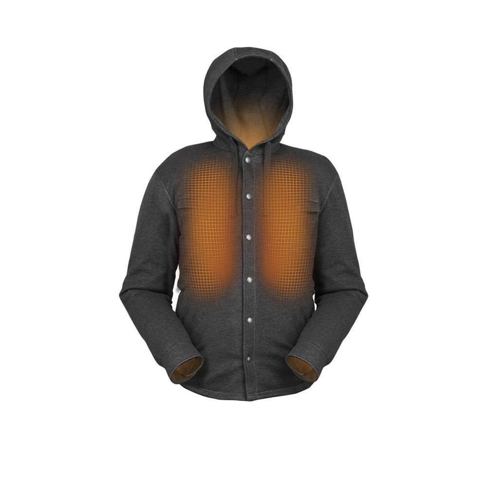 Mobile Warming Shift Jacket Mens Gray Large - Ascmtools
