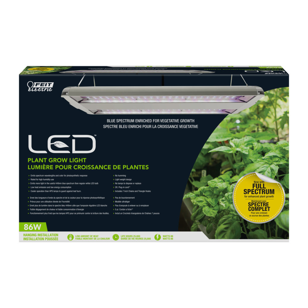 Feit Electric 86W Blue Spectrum LED Plant Grow Light 1pk - Ascmtools