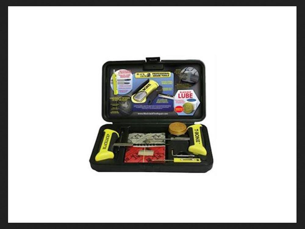 Black Jack Tire Repair Tire Repair Kit with T-Bone Handles & Screwdriver - Ascmtools
