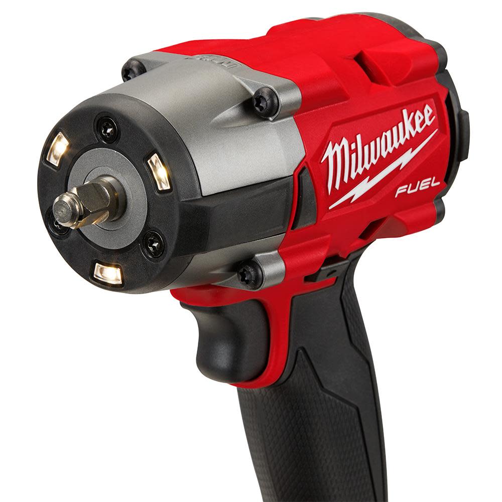 Milwaukee M18 FUEL 3/8 Impact Wrench Bare Tool & 3/8″ Impact Socket Drive Deep 8pc Bundle - Ascmtools