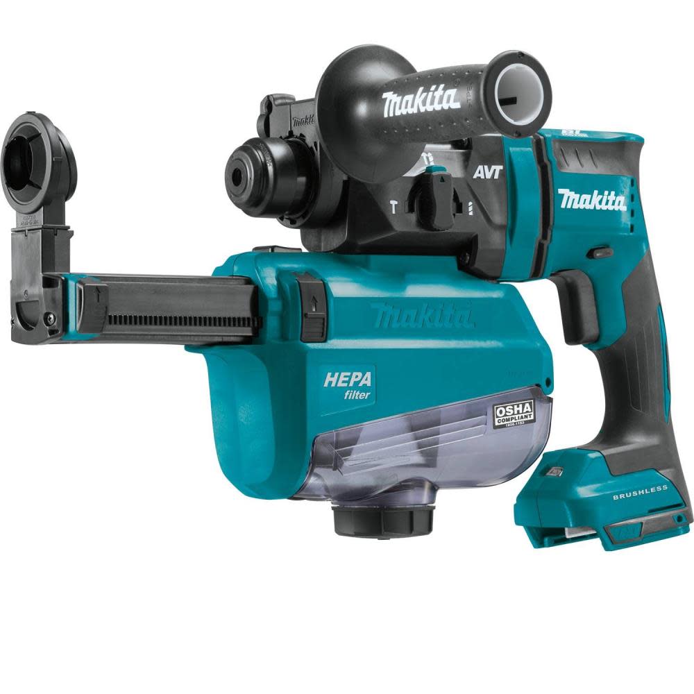 Makita 18V LXT 11/16″ AVT SDS Plus Rotary Hammer Kit with HEPA Dust Extractor Bare Tool - Ascmtools