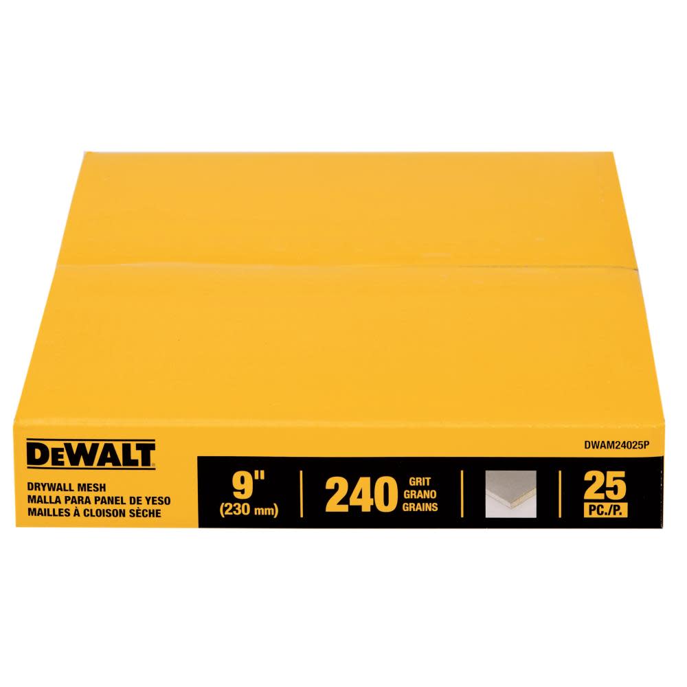 DEWALT 9″ Sanding Mesh 240x 25pk - Ascmtools