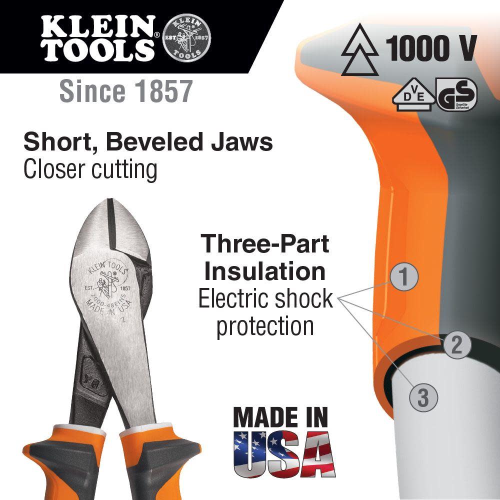 Klein Tools Diagonal Cutting Pliers Angled Head - Ascmtools
