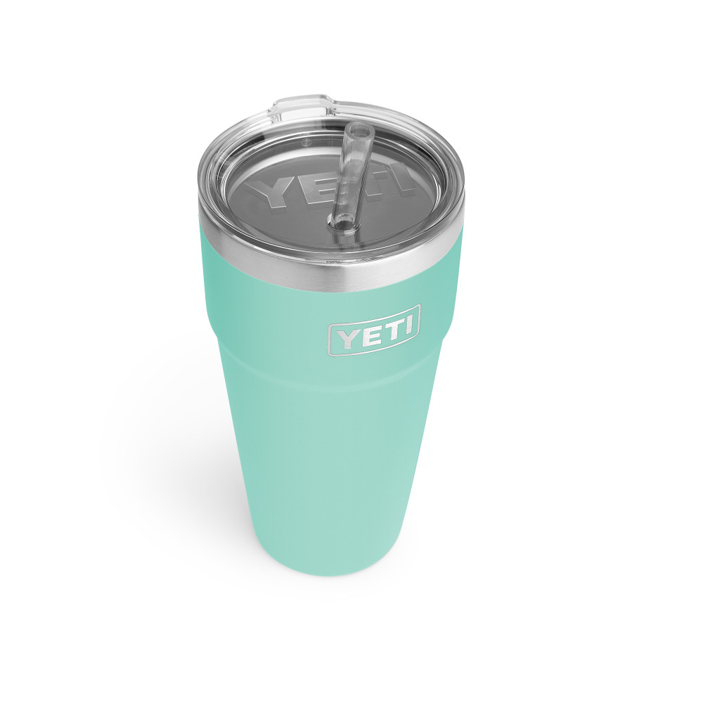 Yeti Rambler Stackable Cup with Straw Lid 26oz Seafoam - Ascmtools