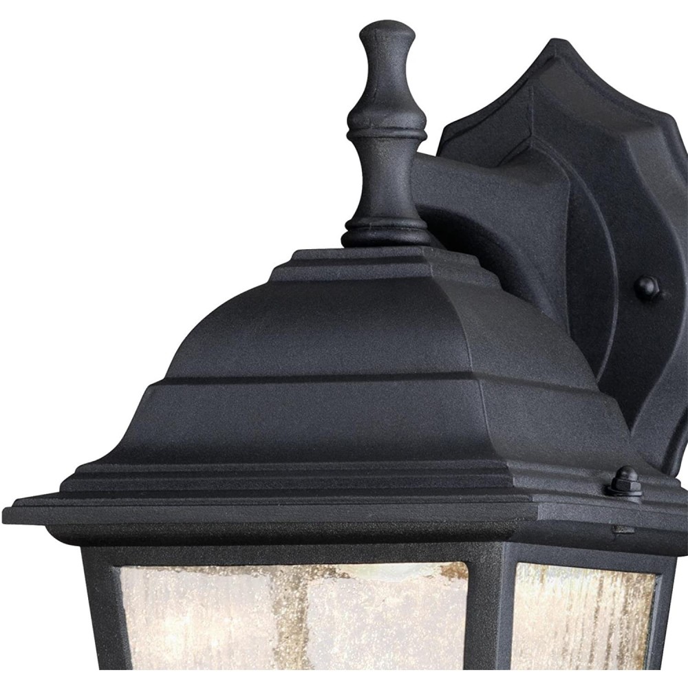 Westinghouse One-Light Lantern Integrated LED Outdoor Wall Black - Ascmtools
