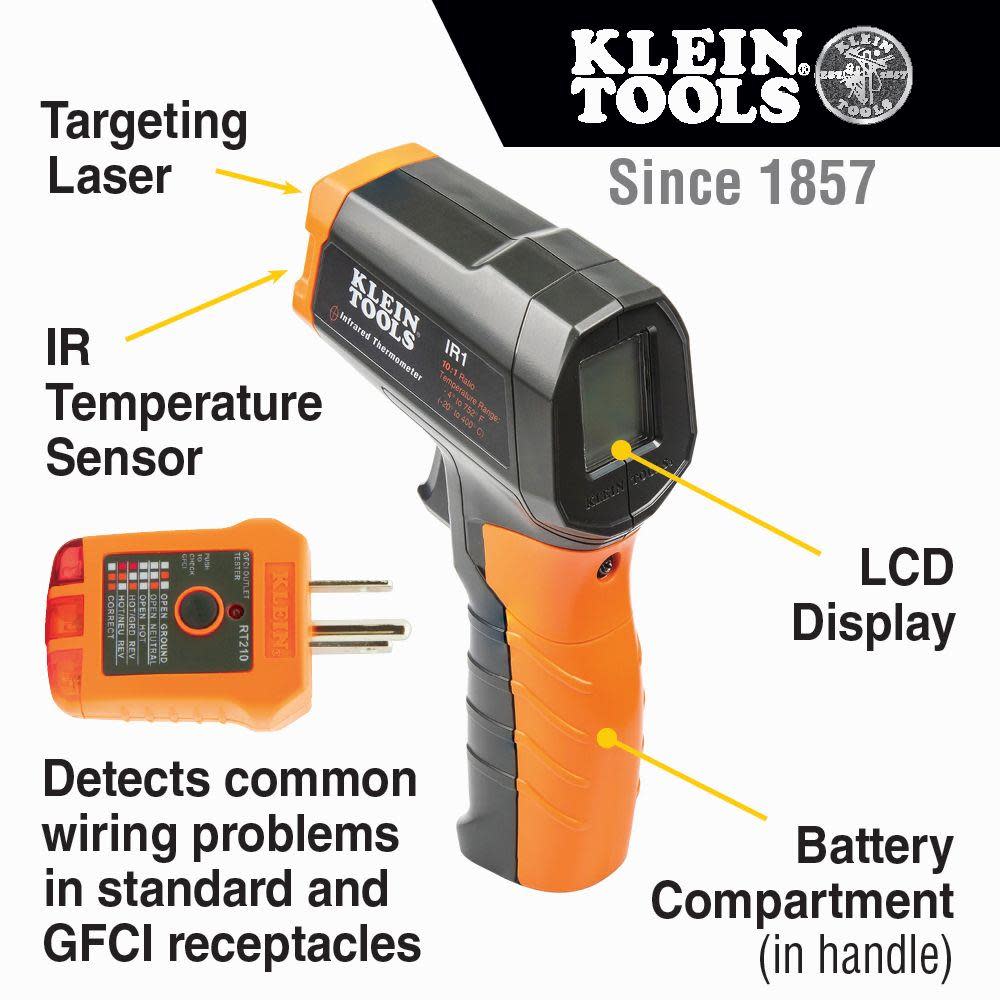 Klein Tools Infrared Thermometer Inspection Kit - Ascmtools