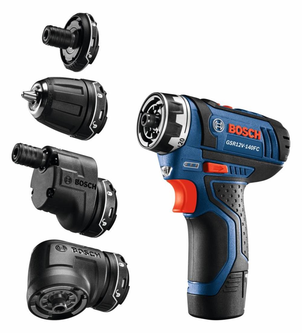 Bosch 12V Max Flexiclick 5-In-1 Drill/Driver System Kit - Ascmtools