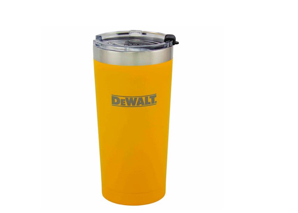 DEWALT 20 Oz. Yellow Powder Coated Tumbler - Ascmtools