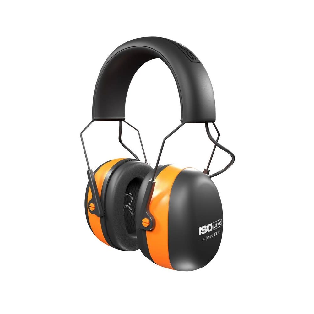 ISOtunes Air Defender EN352 Bluetooth Earmuff Orange/Black 79 dB - Ascmtools