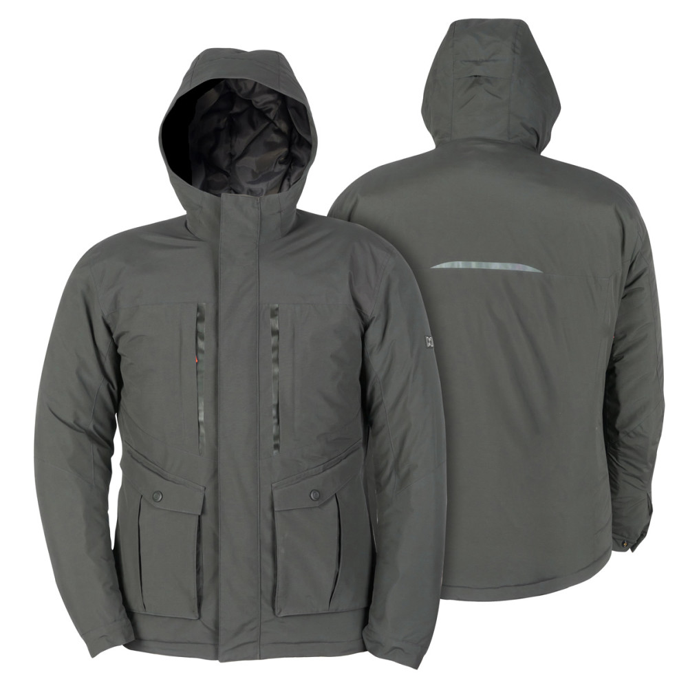 Mobile Warming Pinnacle Parka Heated Jacket Men’s 12 Volt Thyme Medium - Ascmtools
