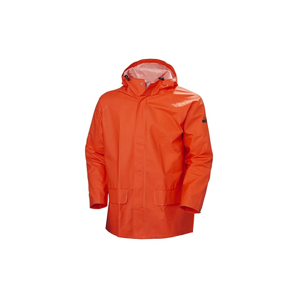 Helly Hansen Mandal Rain Jacket Polyester Dark Orange Small - Ascmtools