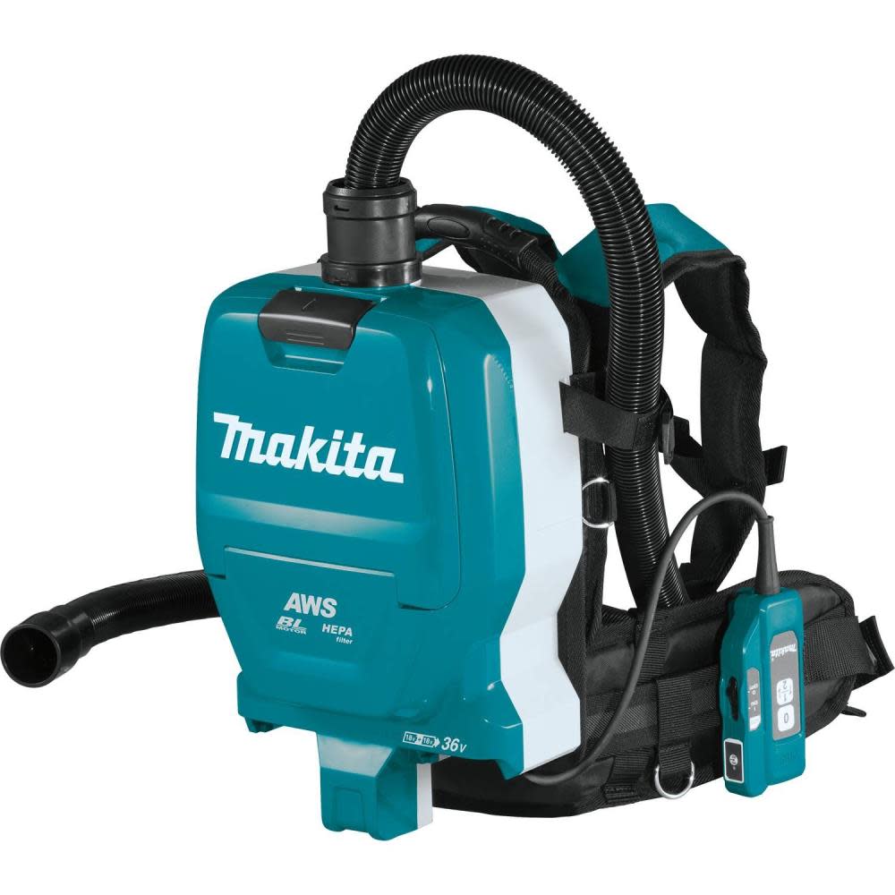 Makita 18V X2 LXT 36V 1/2 Gallon HEPA Backpack Dry Dust Extractor Bare Tool - Ascmtools