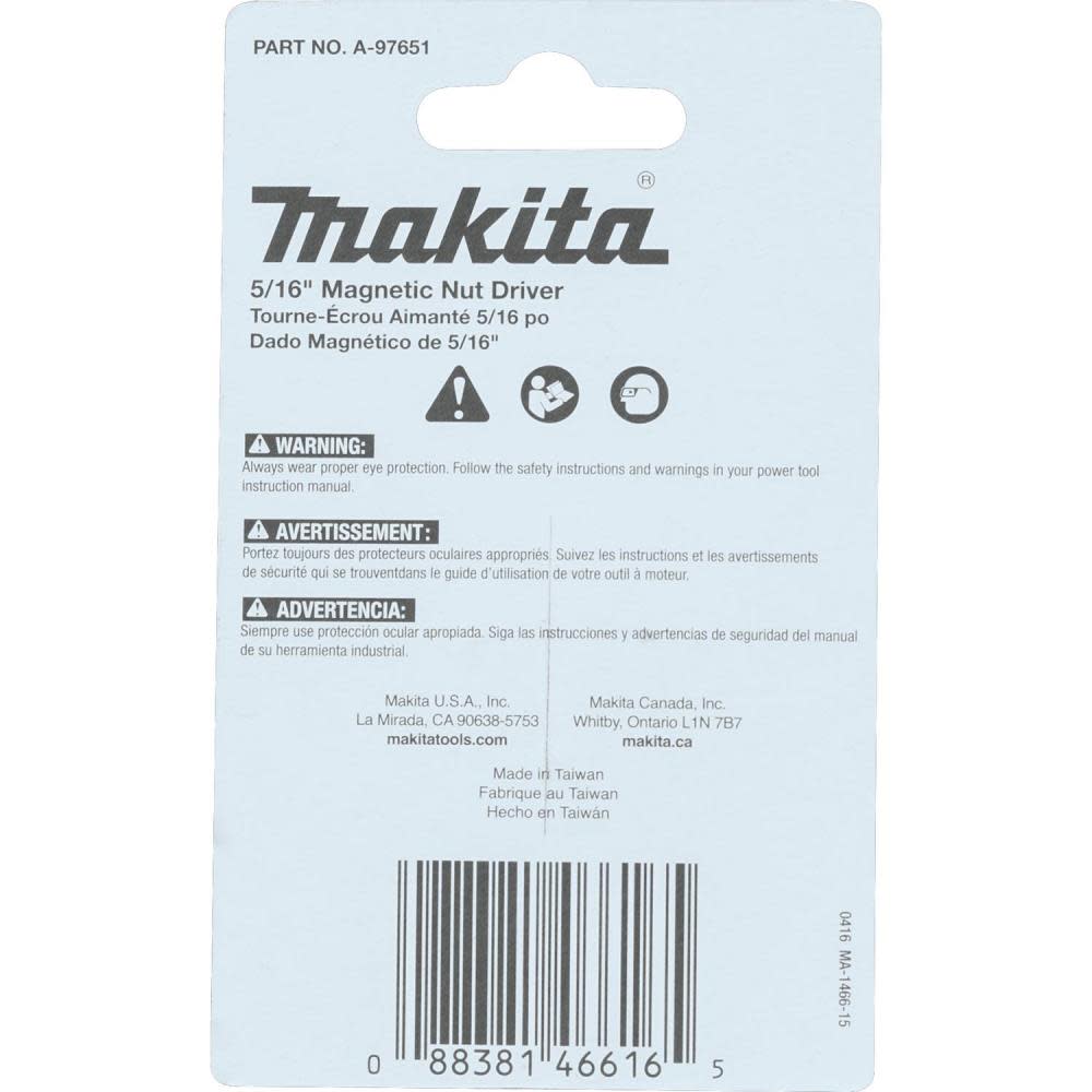 Makita Impact X 5/16 x 1-3/4 Magnetic Nut Driver 3/pk - Ascmtools