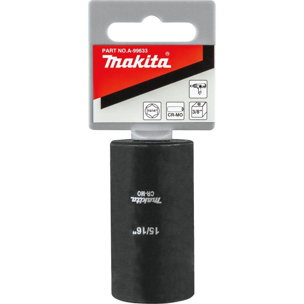 Makita 15/16″ Deep Well Impact Socket 3/8″ Drive - Ascmtools