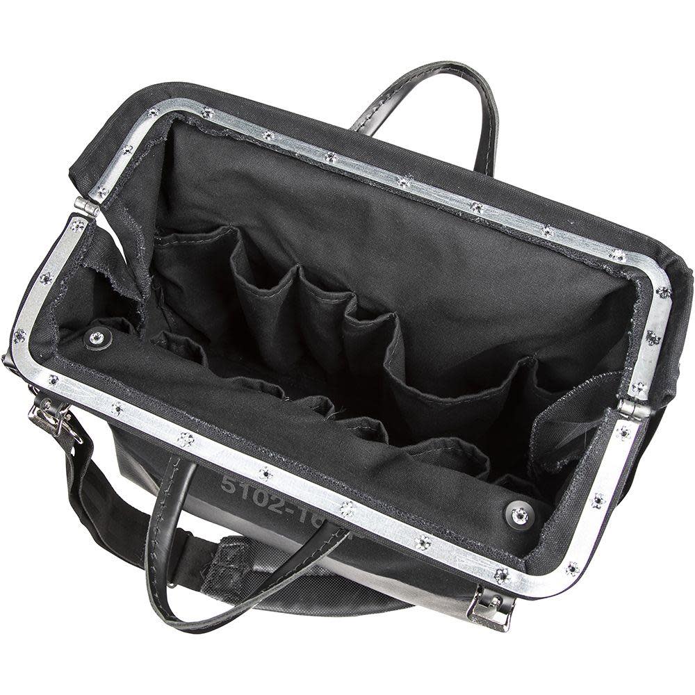 Klein Tools Deluxe Black Canvas Tool Bag 16-Inch - Ascmtools