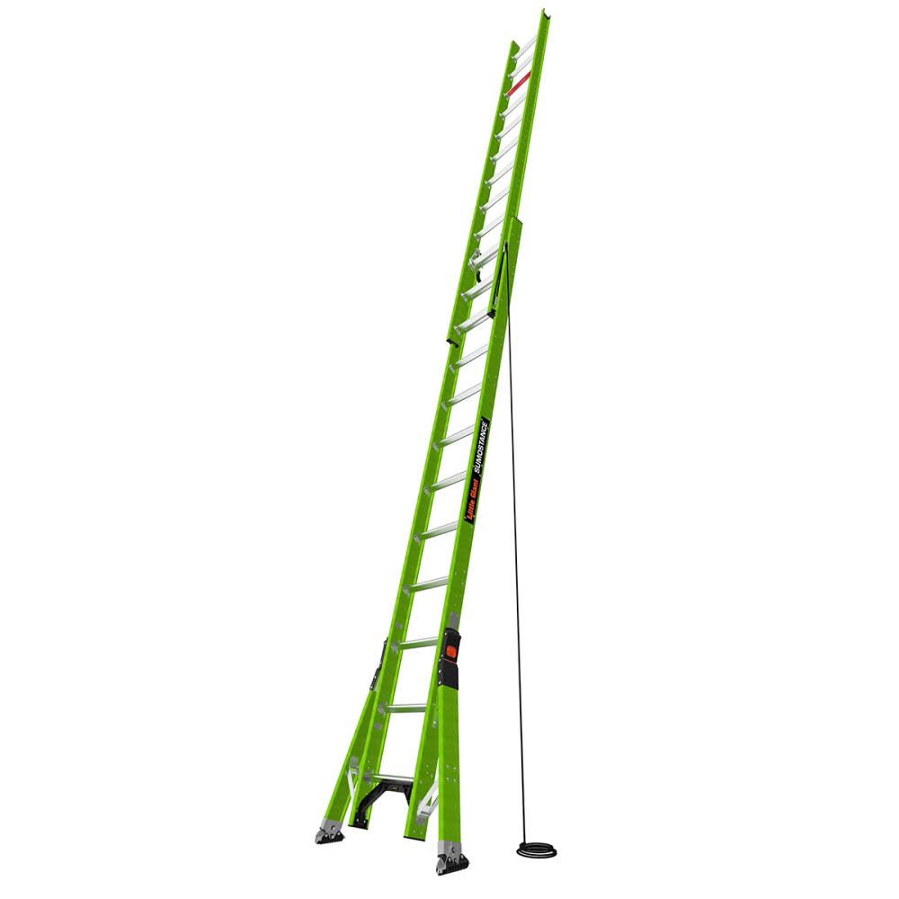 Little Giant Safety HyperLite SumoStance 24 ft Type IA Fiberglass Extension Ladder - Ascmtools