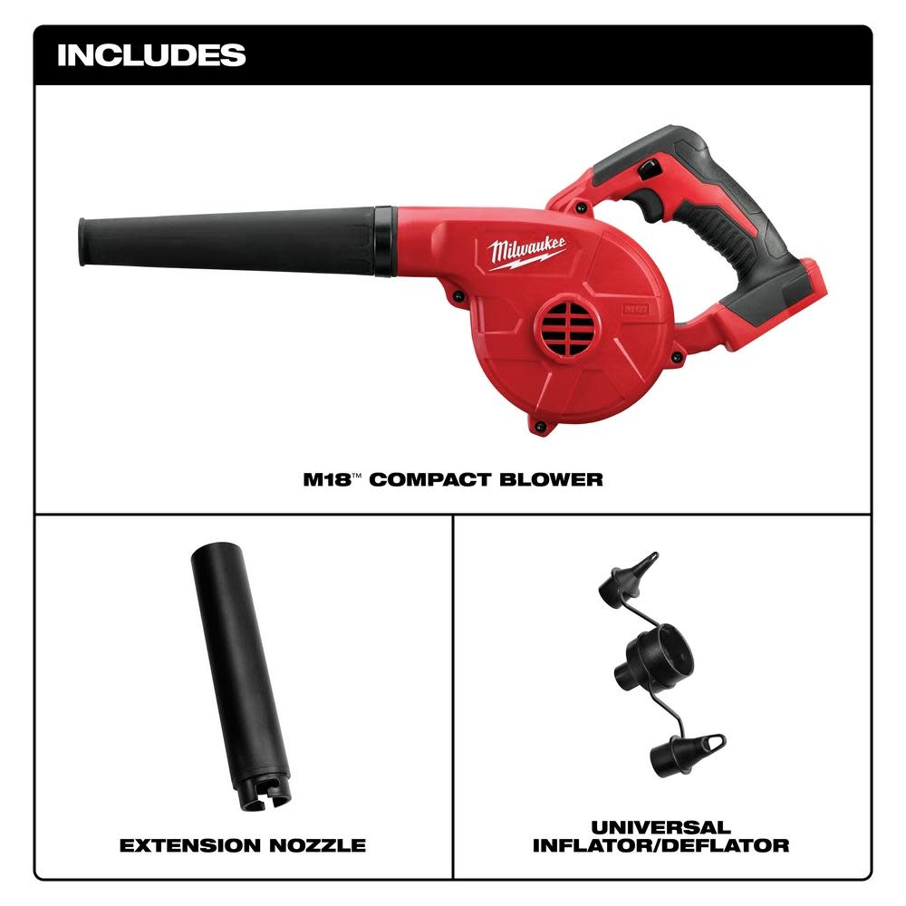 Milwaukee M18 Compact Blower - Ascmtools