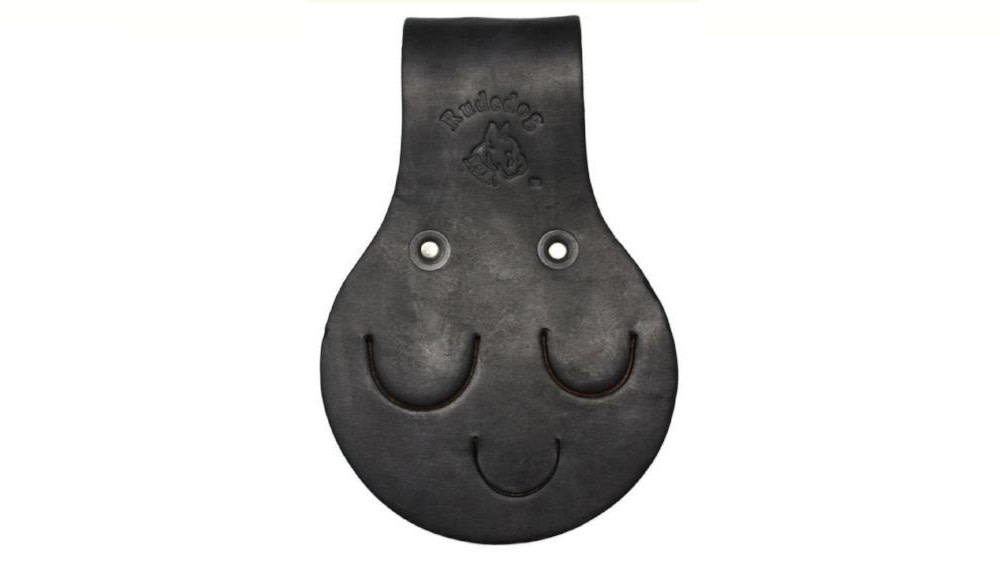 Rudedog USA 15 Oz Black Harness Leather Triple Erection Wrench Holder - Ascmtools