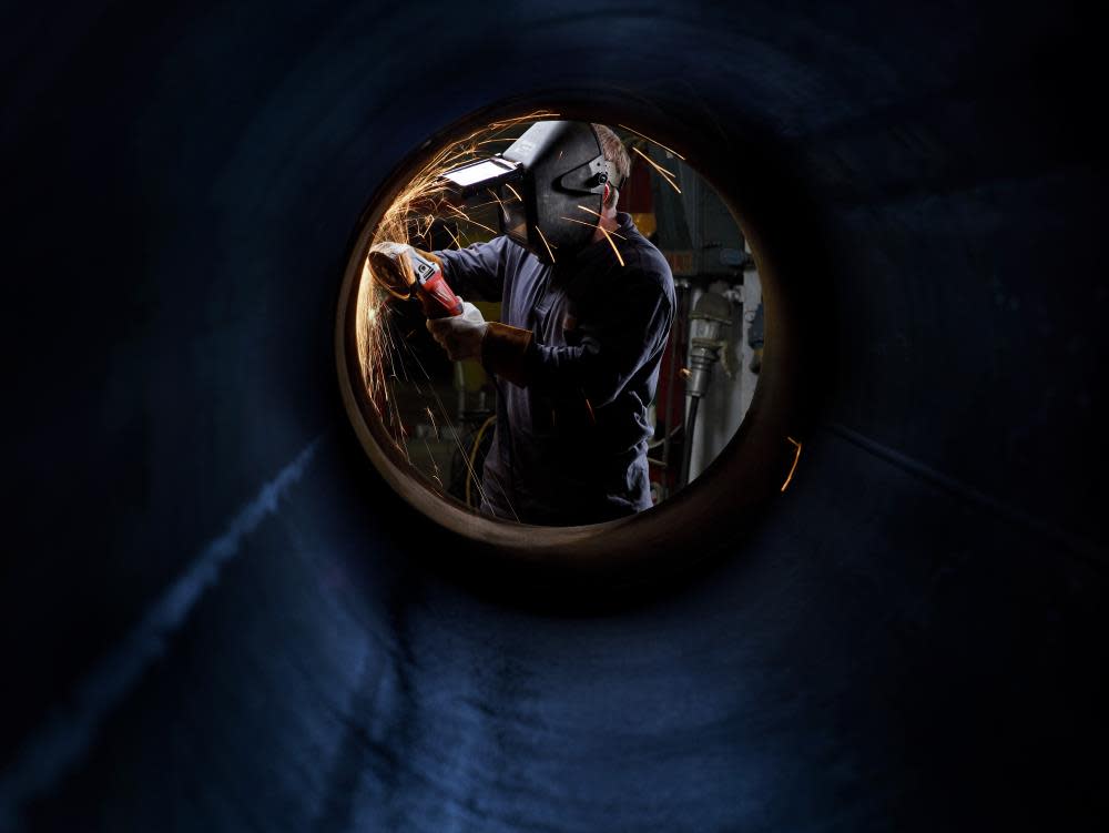 Milwaukee 13 Amp 5 in. Small Angle Grinder Paddle Lock-On - Ascmtools