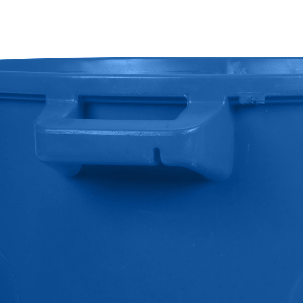 Toter 55 Gallon Round Trash Can with Lift Handle Blue - Ascmtools