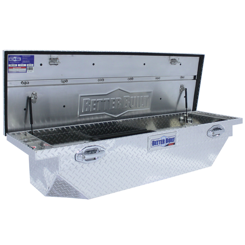 Better Built 61.5″ SEC Saddle Truck Tool Box LOW PROFILE BRITE ALUMINUM - Ascmtools