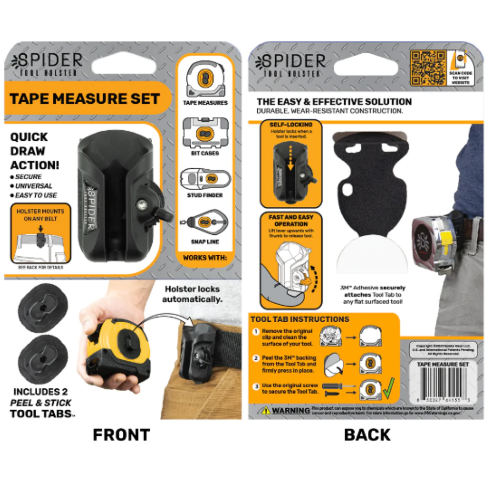 Spider Tool Holster Tape Measure Holster Set - Ascmtools