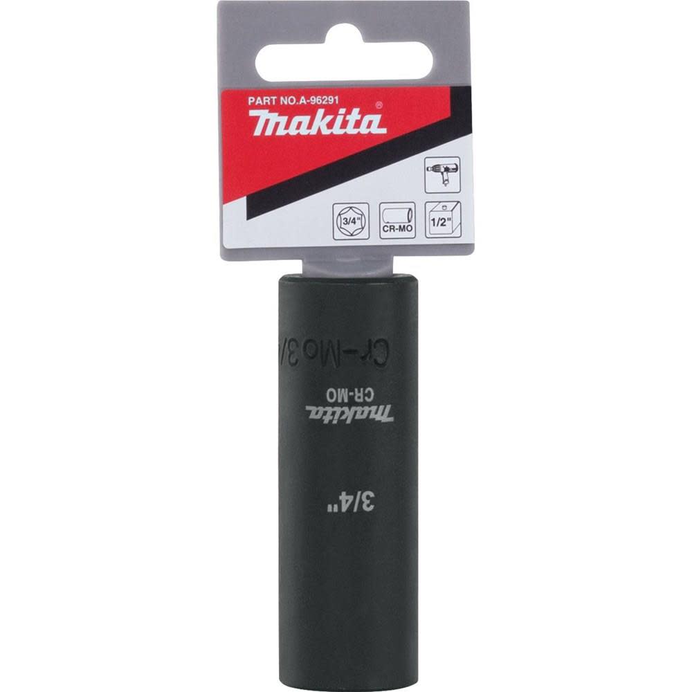 Makita 3/4 in. Deep Well Impact Socket 1/2 in. Drive - Ascmtools