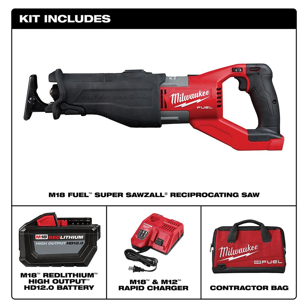 Milwaukee M18 FUEL SUPER SAWZALL Kit - Ascmtools