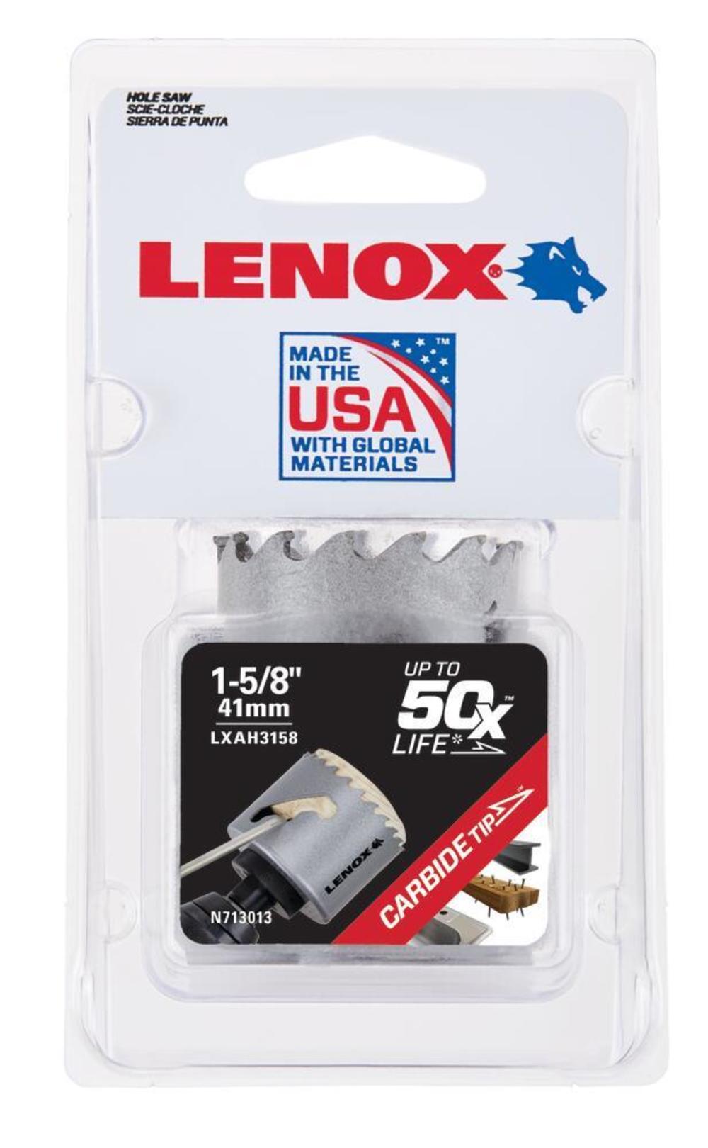 Lenox Hole Saw Carbide Tipped 1 5/8″ 41mm - Ascmtools