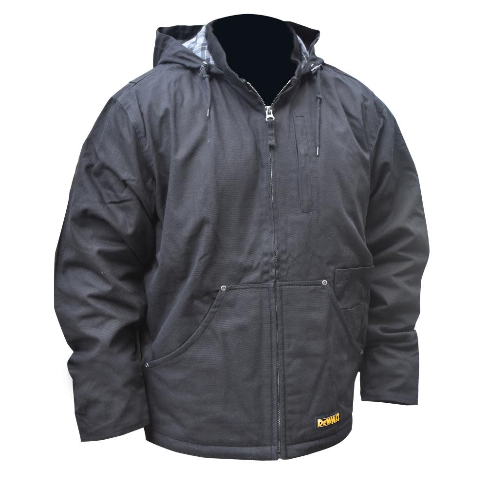 DEWALT Heavy Duty Heated Kit Black Work Jacket Small - Ascmtools