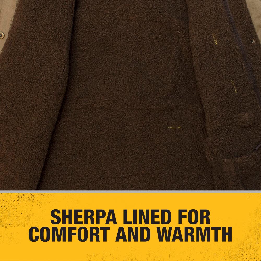 DEWALT Mens Rip Stop Canvas Heated Kit Jacket Medium - Ascmtools