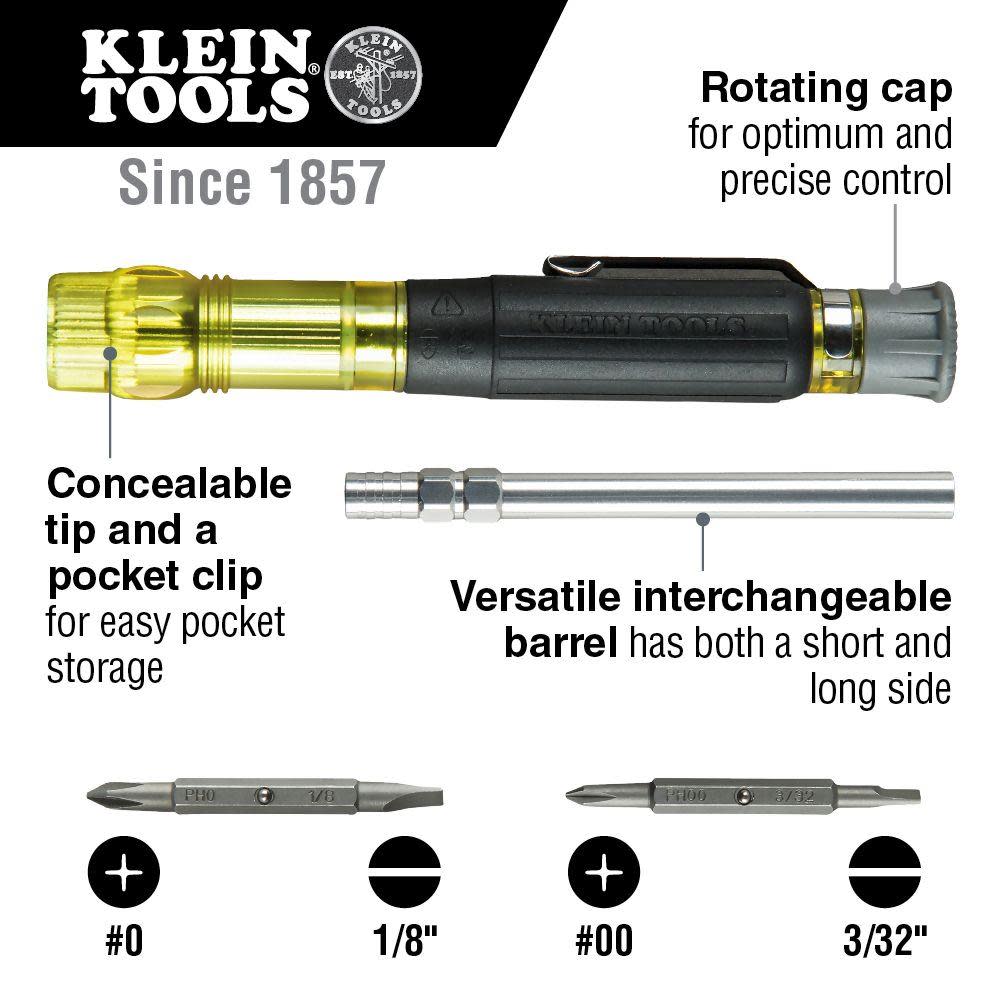 Klein Tools Electronics Screwdriver 4-in-1 - Ascmtools