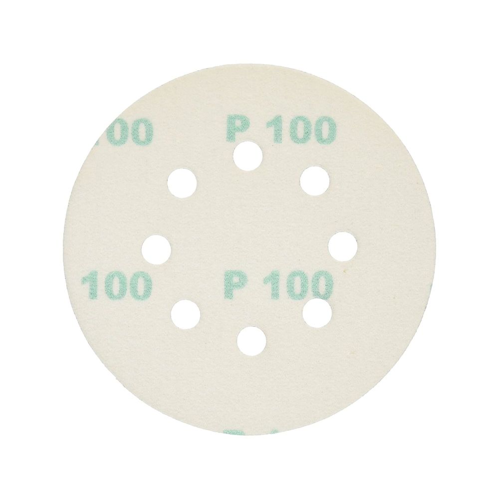 DEWALT 5″ 8 Hole 100 Grit Hook & Loop Random Orbit Sandpaper 25pk - Ascmtools