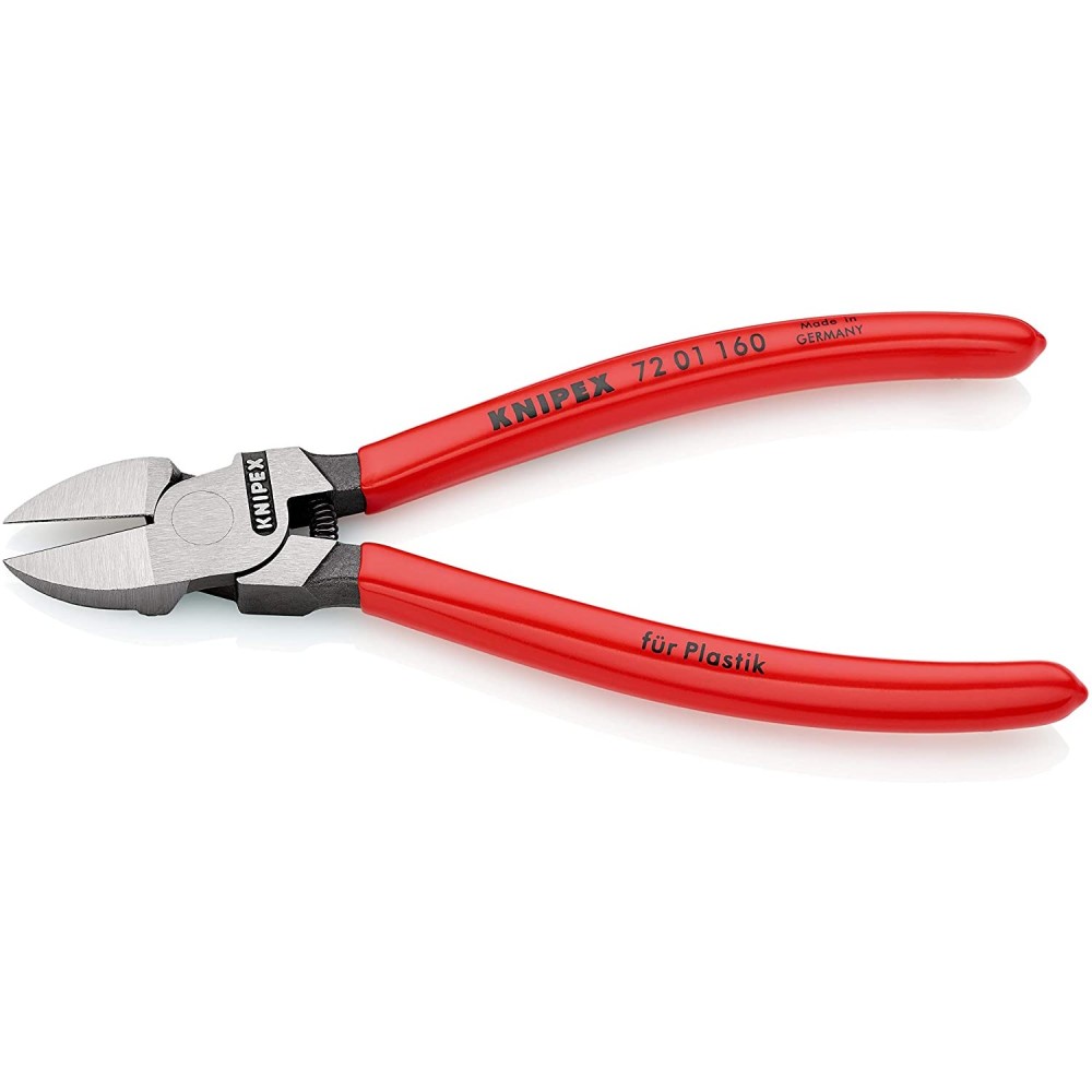 Knipex Diagonal Cutter for Plastics Coated Handle 160mm - Ascmtools