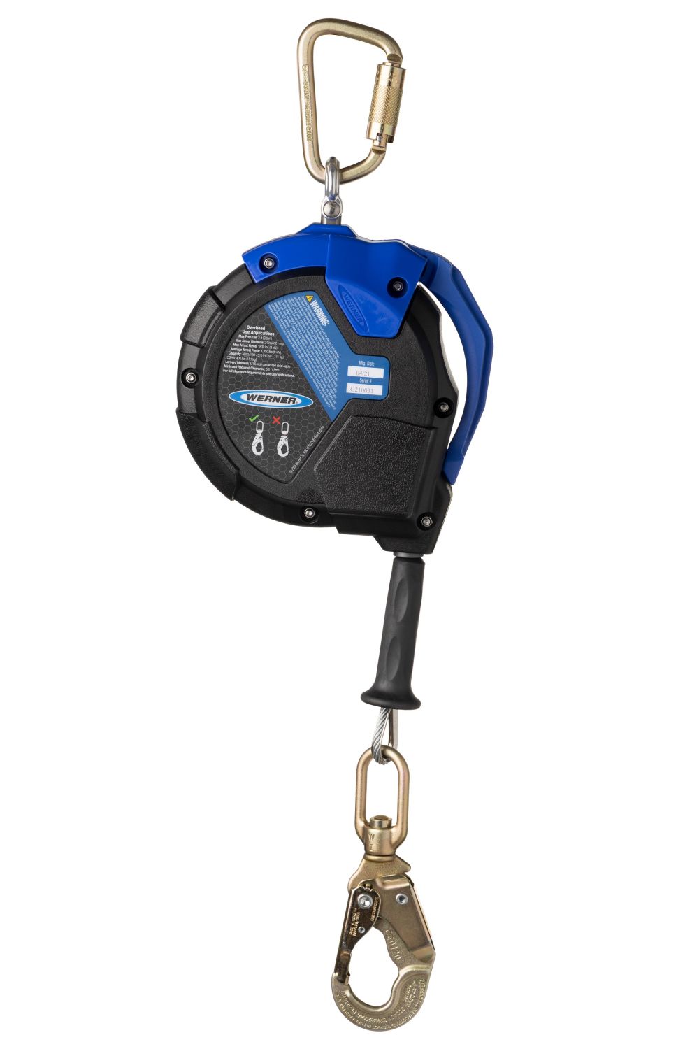 Werner 30′ Max Patrol Self-Retracting Lifeline Galvanized Cable - Ascmtools