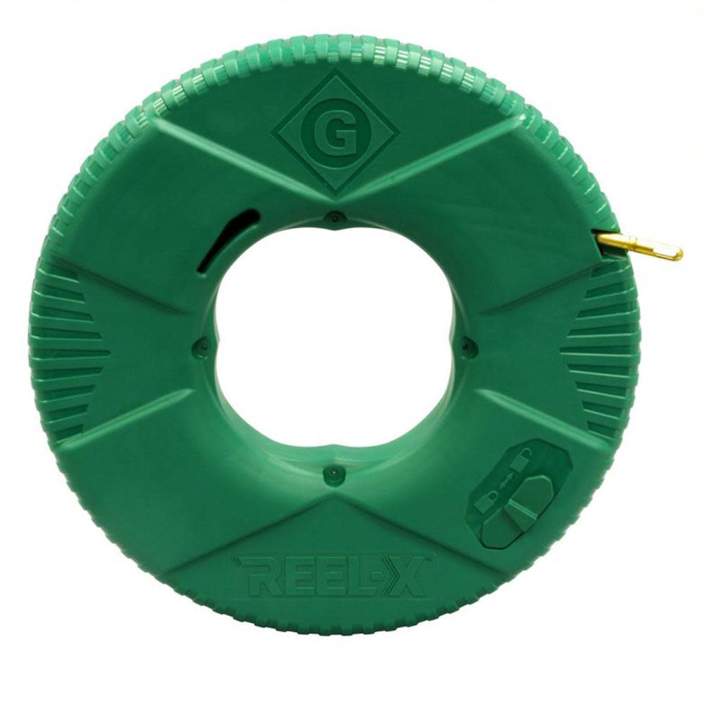 Greenlee Reel-X Fiberglass Non-Conductive Fish Tape 50′ - Ascmtools