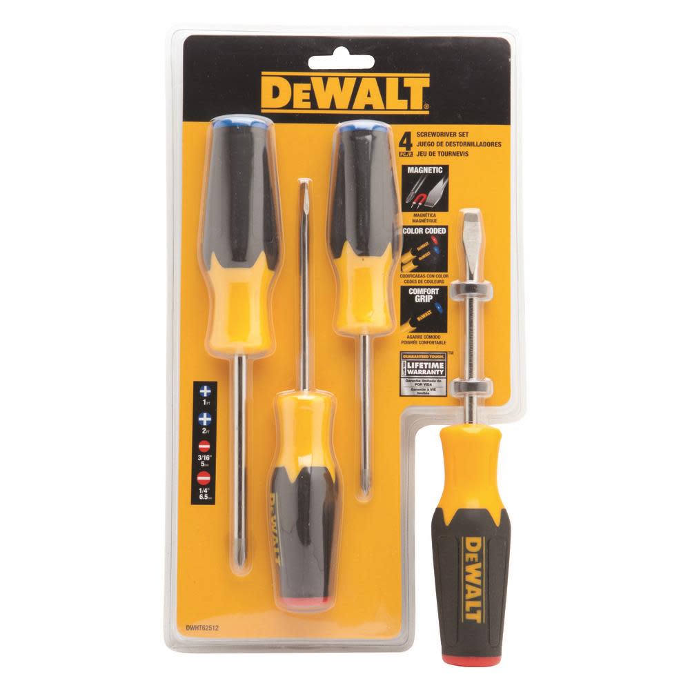 DEWALT 4 Piece Screwdriver Set - Ascmtools