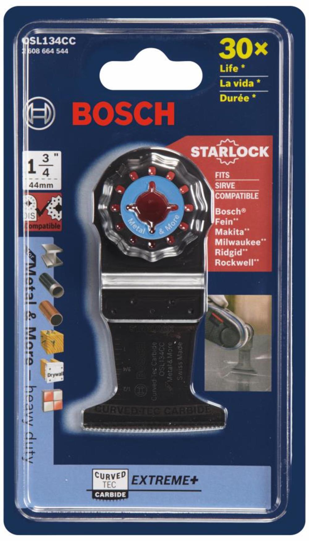 Bosch 1-3/4 In. Starlock Oscillating Multi-Tool Curved-tec Carbide Extreme Plunge Blade - Ascmtools